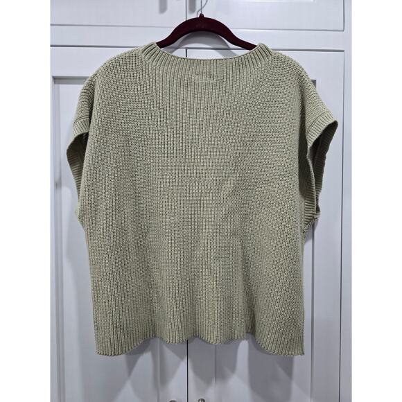 NWOT Ugerlov Sage Short Sleeve Knit Sweater Top XL with Pocket - Picture 7 of 8